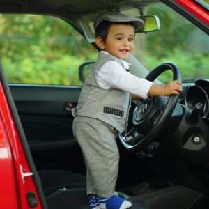 1 middle one car pillow for kids memory foam travel pillow for car and adults kid travel pillow for sleeping on road trip small body pillow for kids grey featured